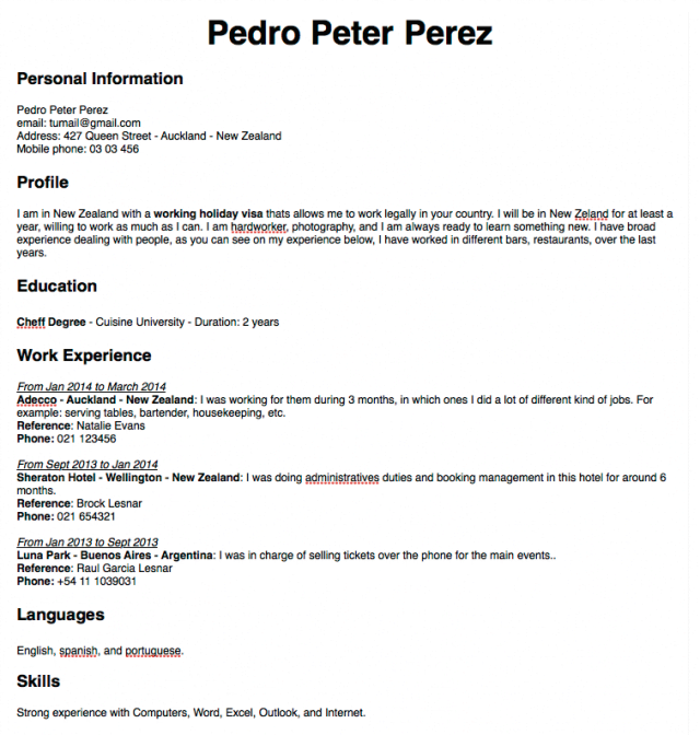 Cómo preparar un currículum para empleos en Nueva Zelanda 1 como preparar un curriculum para empleos en nueva zelanda