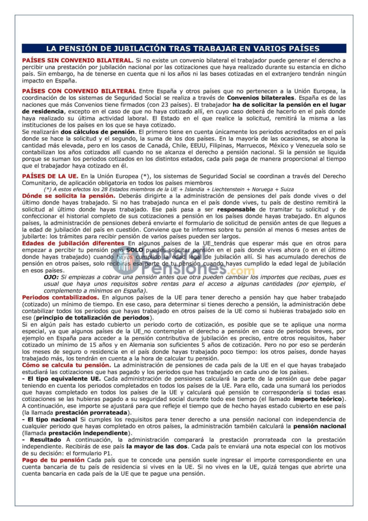 Pasos para jubilación tras trabajar en Europa 1 pasos para jubilacion tras trabajar en europa