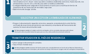 requisitos para visa de reunificacion familiar en europa